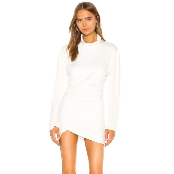 Lovers + Friends Ivana Long Sleeve Mini Dress in White Size Large - Picture 1 of 8